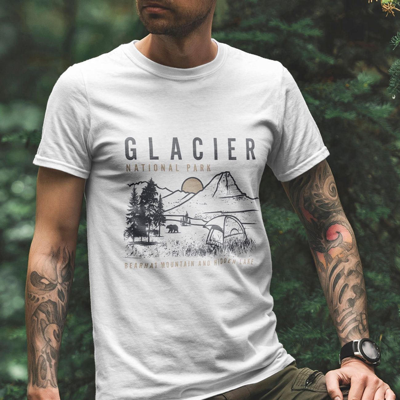 Glacier National Park Bearhat Mountain